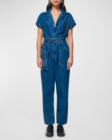 ETICA Megg Denim Utility Jumpsuit