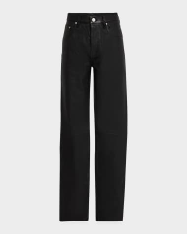 PURPLE Men's Stretch Leather Skinny Pants