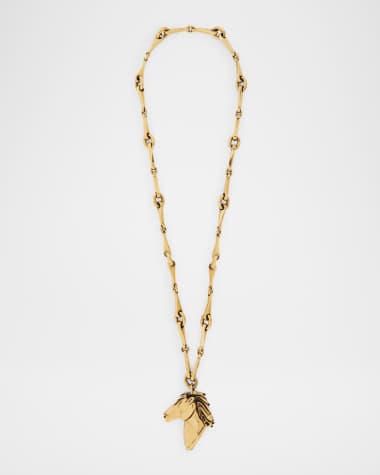 Chloe Chain Horse Necklace
