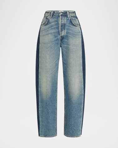Citizens of Humanity Ayla Baggy Jeans with Tuxedo Stripe