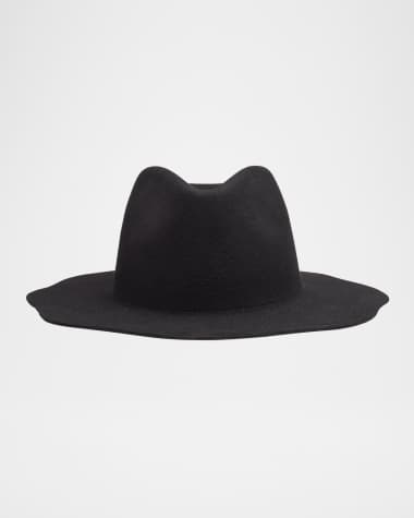 Van Palma Emilio Embroidered Wool Fedora