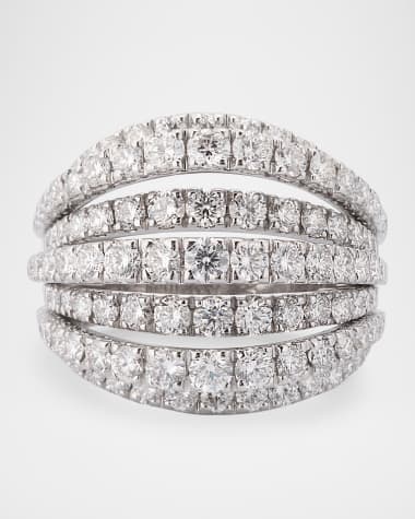 Leo Pizzo 18K White Gold Diamond Ring