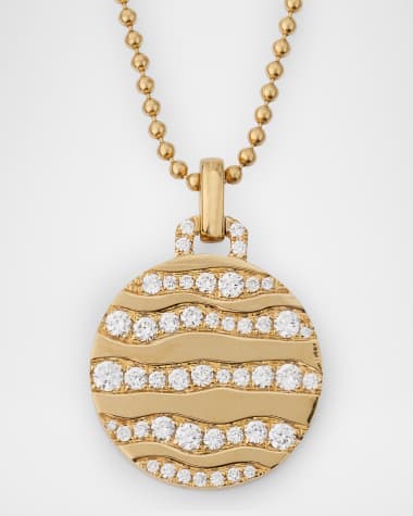 Graziela Gems 18K Yellow Gold Alma Dos Rio Diamond Pendant Necklace