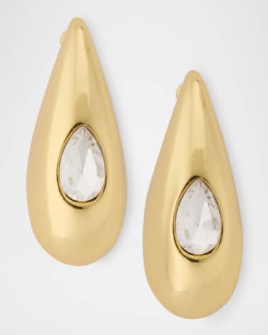 BaubleBar Tear Drop Gold-Plated Stud Earrings