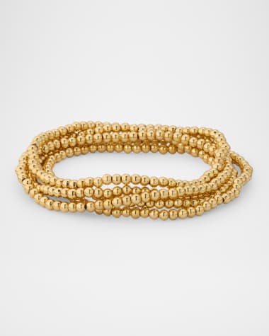 BaubleBar Alternating Pisa Beaded Stretch Bracelets, Set of 3