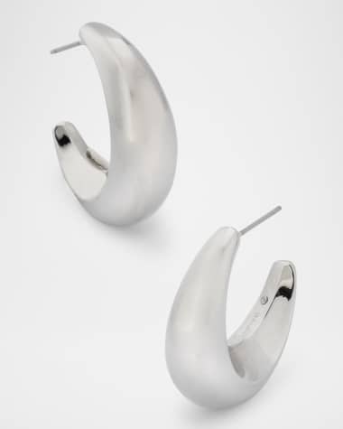 BaubleBar Crescent Hoop Earrings
