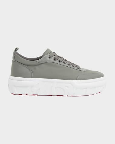 Christian Louboutin Men's Choukario Nylon Platform Sneakers