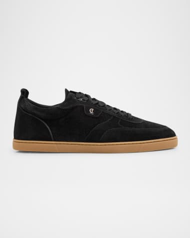 Christian Louboutin Men's Tutti Rui Suede Low-Top Sneakers