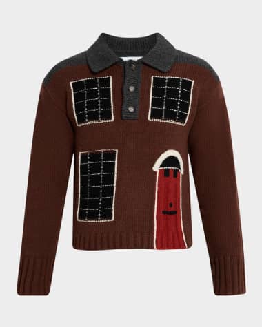 JW Anderson Men's House Polo Sweater