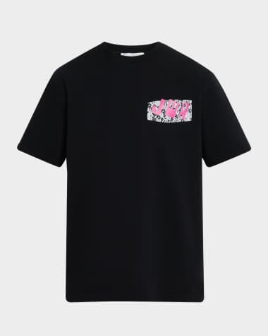 JW Anderson Men's JWA Lace-Trim T-Shirt