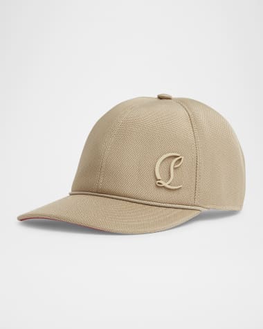Christian Louboutin Men's Mooncrest Canvas Baseball Cap