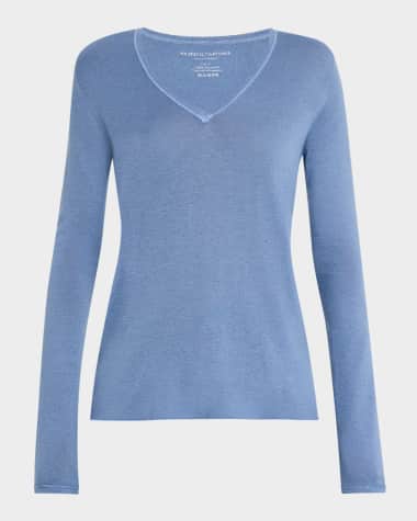 Majestic Filatures Machine Washable Cashmere V-Neck Pullover