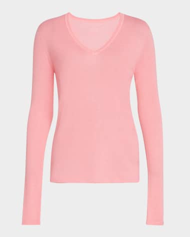 Majestic Filatures Machine Washable Cashmere V-Neck Pullover