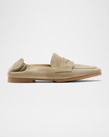 La Canadienne Kitson Suede Penny Loafers