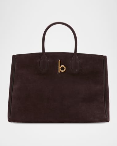 Burberry Rocking Horse Suede Tote Bag