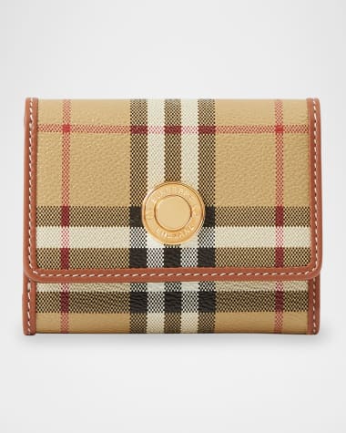 Burberry Lancaster Check Folding Wallet