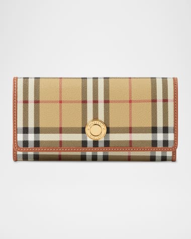 Burberry Halton Check Continental Wallet