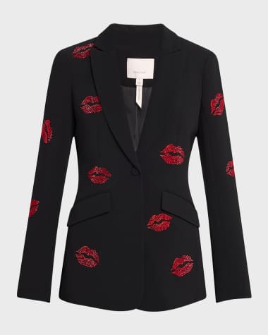 Cinq a Sept Cheyenne Kissing Booth Embellish Blazer