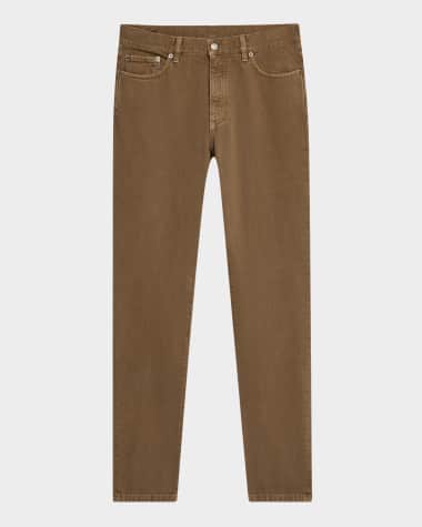 ZEGNA Men's Denim Straight-Fit Five-Pocket Pants