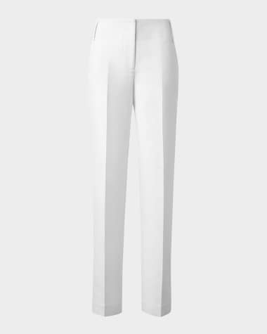 Akris Marlin Conical-Leg Cuffed Ankle Pants