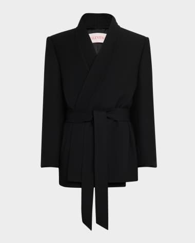 Valentino Garavani Men's Gabardine Kimono Jacket