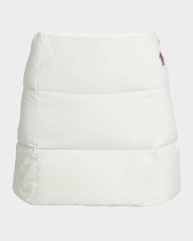 Moncler Grenoble Technical Poplin Down Mini Skirt