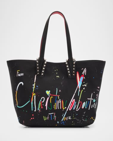 Christian Louboutin Cabata Small Beach Splash Logo Tote Bag