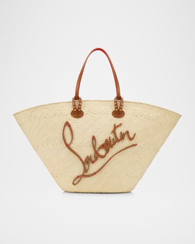 Christian Louboutin Cabata Mini Basket Tote Bag in Raffia