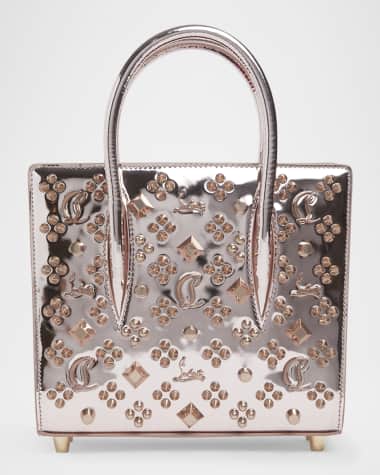 Christian Louboutin Paloma Mini Loubinthesky Metallic Top-Handle Bag
