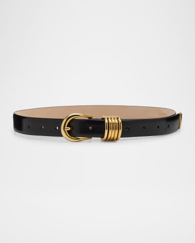 Dehanche Hollyhock Triple Wrap Calf Leather Medium Belt