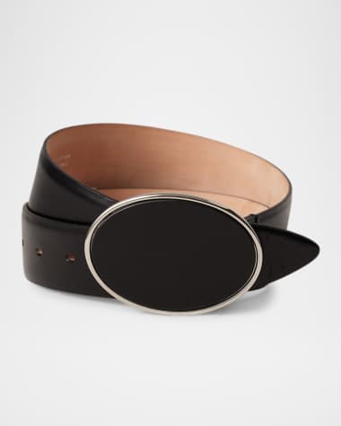 Dehanche Flint Buckle Leather Belt