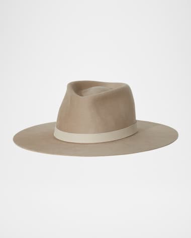 Janessa Leone Cole Merino Wool Fedora Hat