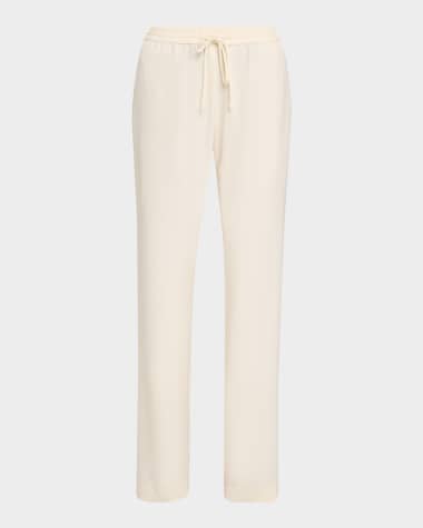 Enza Costa Crepe Drawstring Resort Pants