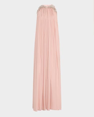 Gaurav Gupta The Pearl Waterfall Embellished Silk Gown