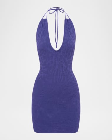 bond-eye swim Sapphire Animalia Bisou Mini Dress