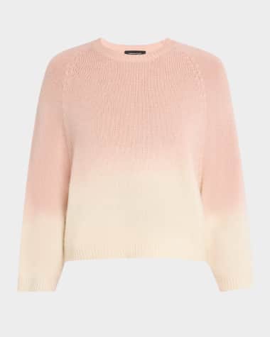 FABIANA FILIPPI Faded Platinum Ombre Raglan-Sleeve Sweater