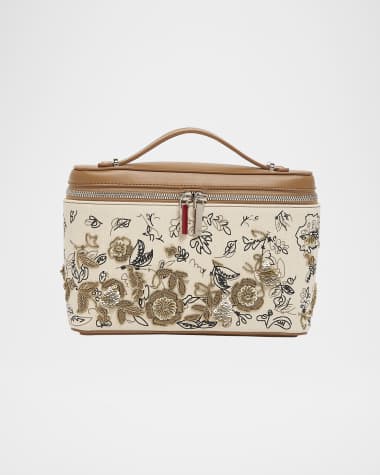 Christian Louboutin Djanis Floral Toile Crossbody Bag