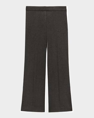 Theory Herringbone Knit Cropped Pants