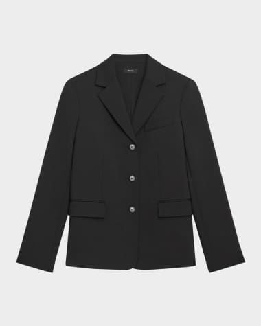 Theory 3-Button Stretch Tailored Jacket