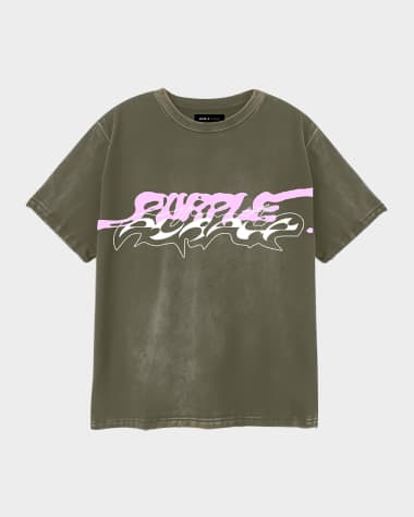 PURPLE Men's Textured Inside-Out T-Shirt