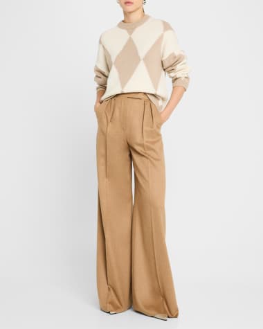 Naadam Diamond Intarsia Wool-Cashmere Sweater