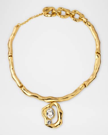 Oscar de la Renta Articulated Choker Necklace with Pendant