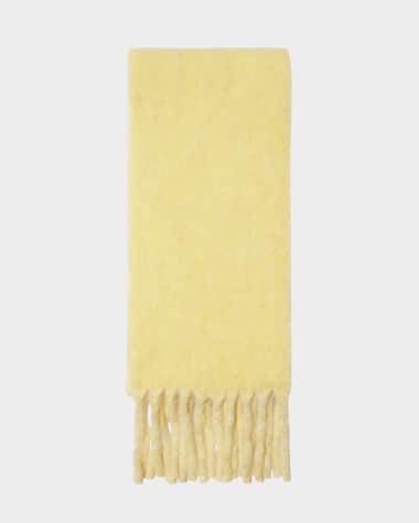 Burberry Reversible Fringe Wool Scarf