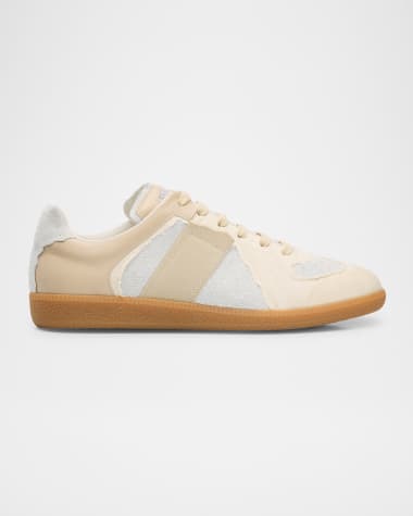 Maison Margiela Men's Replica Inside Out Suede Sneakers