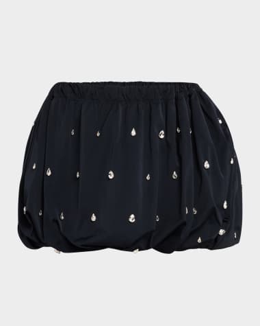 A.L.C. Holly Embellished Bubble Mini Skirt