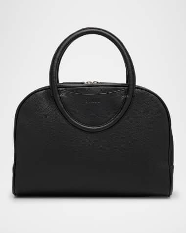 STAUD Maude Bowler Leather Top-Handle Bag