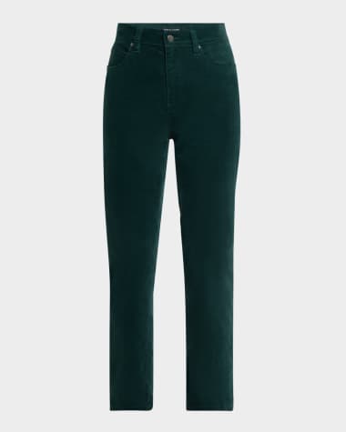 Eileen Fisher Cropped Organic Cotton Velveteen Pants