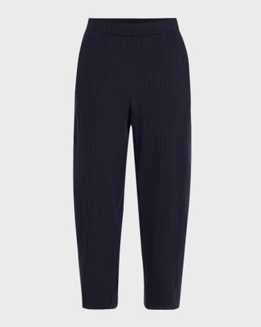 Eileen Fisher Cropped Stretch Rib Lantern Pants