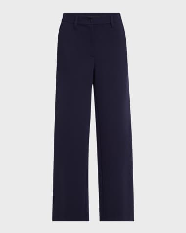Eileen Fisher Straight-Leg Flex Ponte Trousers