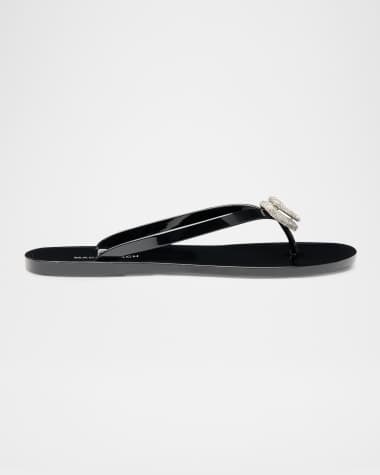 MACH & MACH Double Heart Rubber Thong Sandals